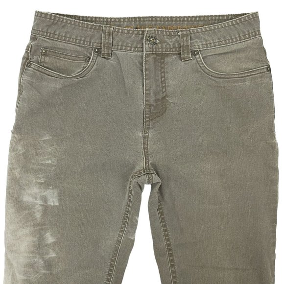 Prana Slim Fit Jeans Gray Straight Leg Men Size 31x30 Mid Rise Stretch Denim - Picture 4 of 10